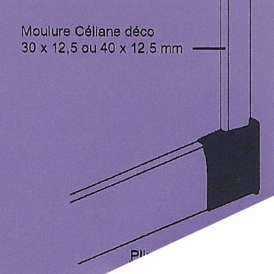 Embout sabot gauche plinthe CELIANE Déco titane 82 x 12,5 mm Legrand