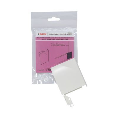 Embout sabot gauche pour plinthe CELIANE Déco blanc 82 x 12,5 mm Legrand