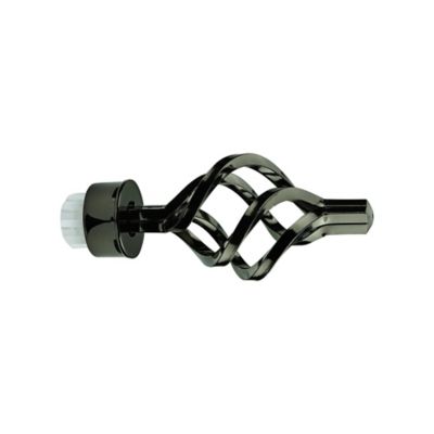 Embout sauge pour barre à rideau GoodHome 28 mm Kimlos noir