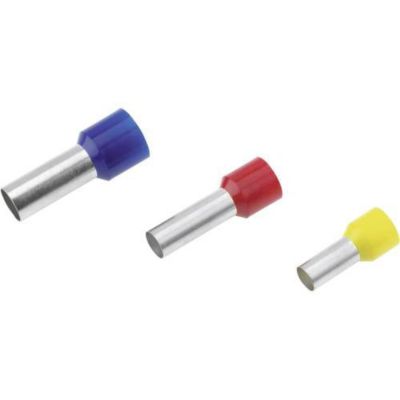 Embout simple d'extrémité de câble 4 mm² x 18 mm isolé polypropylène, lot de 100 pièces