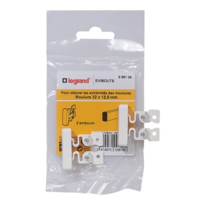 Embouts pour moulure 32 x 12,5 mm Legrand