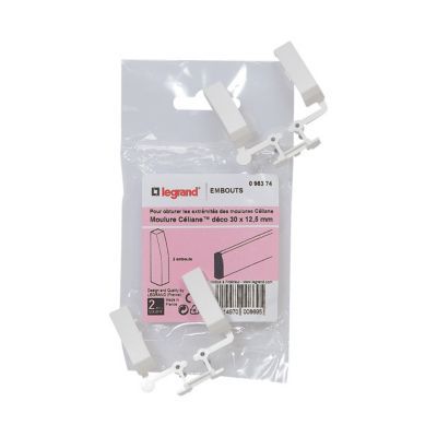 Embouts pour moulure CELIANE Déco 30 x 12,5 mm Legrand