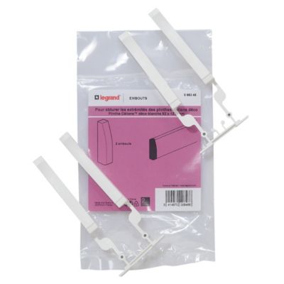 Embouts pour plinthe CELIANE Déco blanc 82 x 12,5 mm Legrand