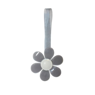Embrasse à rideau aimenté fleur coloris gris