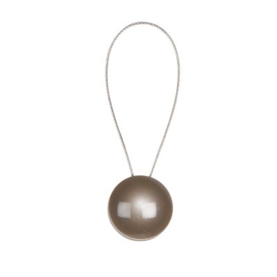 Embrasse à rideaux à rideaux aimantée beige V.Creations L.26 x Ø2,5cm