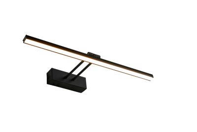 EMKE Applique murale LED pour salle de bain, 40 x 20 cm, 6500 K, noir