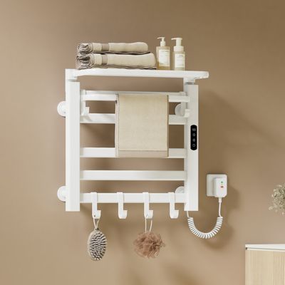 EMKE Sèche-Serviettes électrique Avec WiFi Thermostat, 1400x 500 Mm Radiateur Seche Serviette Electrique Salle De Bain Blanc 600w