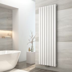 EMKE Radiateur eau chaude en acier Tube Plat Radiateur Mural Blanc 180x61cm 1265W Double Couche