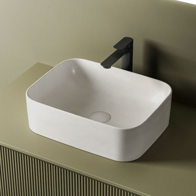 EMKE Vasque à Poser En Céramique 69,5×43×18cm, Lavabo Salle De Bain Ovale Lavabo A Poser Blanc Brillant 91950686