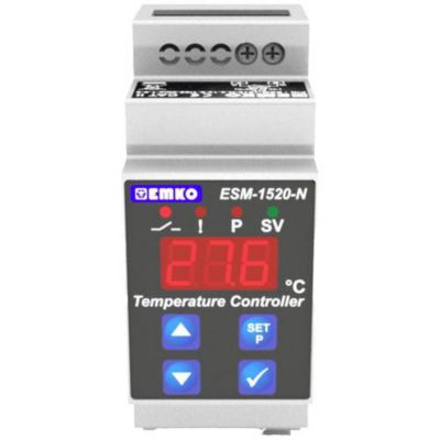 Emko ESM-1520-N régulateur PID 2 points pour rail DIN, PT1000, affichage LED