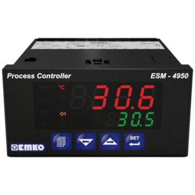 Emko ESM-4950 régulateur PID universel 1 canal, entrée TC/RTD/mV/V/mA, relais 5 A, IP65 façade