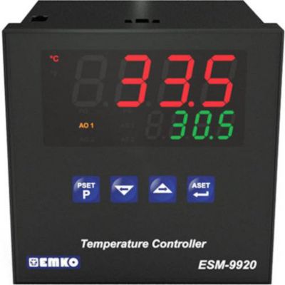 Emko ESM-9920 régulateur de température PID encastré 96 x 96 mm, universel Pt100/J/K/R/S/T, 230 V AC