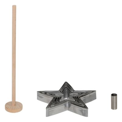 Emporte-pièces étoiles 7 pièces kit Noël - Argent- 5five