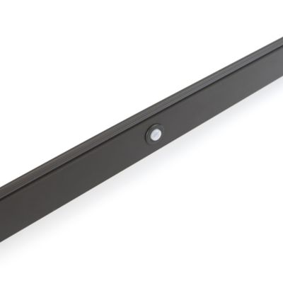 Emuca barre de penderie pour armoire Castor avec lumière LED, batterie amovible et détecteur de mouvement, 558, Peint en moka