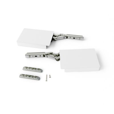Emuca Compas pour portes relevables Altius Lift, Relevable 560-1800 low L, Acier et plastique, Blanc