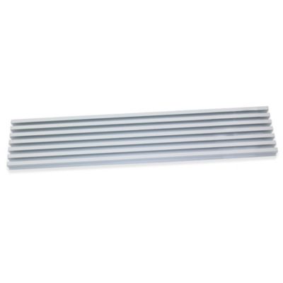 Emuca Grille de ventilation pour four, module 600mm, Plastique et Aluminium, Anodisé mat
