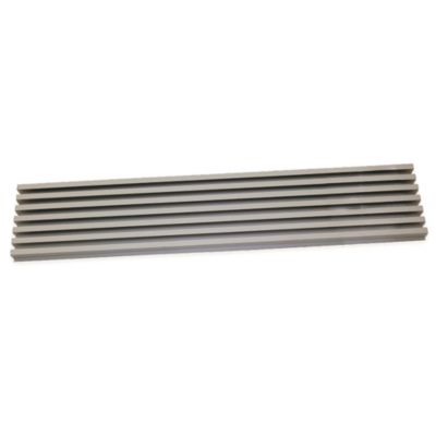 Emuca Grille de ventilation pour four, module 600mm, Plastique et Aluminium, Inox brossé