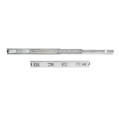Emuca Jeu de coulisses à billes à sorties totale avec supports, hauteur 45mm, longueur 500mm, Acier, Zingué