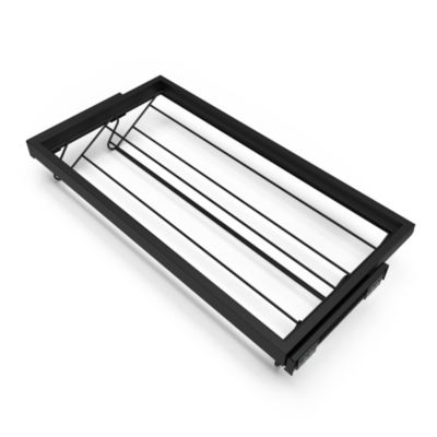 Emuca Kit de rangement de chaussures en métal avec cadre avec coulisses à fermeture souple pour armoire, réglable, module 900mm,
