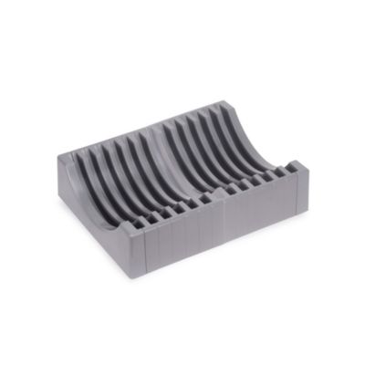 Emuca Kit de rangement pour assiettes, 13 assiettes maximum, Plastique, Gris