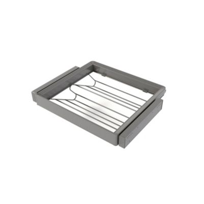 Emuca Kit tiroir à chaussures et rack ajustable Quartz pour armoires, glissières extension totale et à fermeture douce, Module