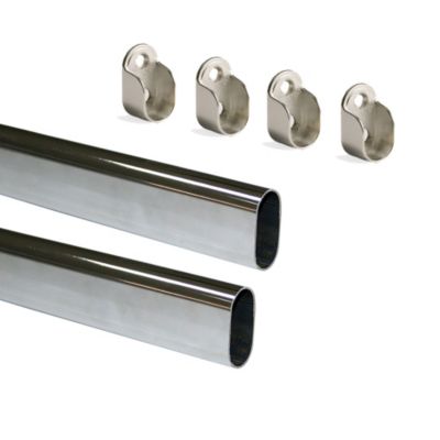 Lot De 2 Rails Coulissants Pour Panier D'armoire - Télescopiques, Silencieux - Installation Sans Perçage - Rangement Cuisine/chambre - 11