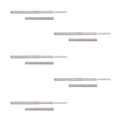 Emuca Lot de 5 jeux de glissières de tiroirs, roulement à billes, hauteur 45mm, profondeur 500mm, sortie totale, zingué