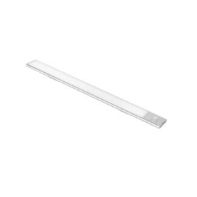 Emuca Luminaire LED Kaus rechargeable par usb avec détecteur de mouvement, L 400 mm, Anodisé mat, Plastique et Aluminium