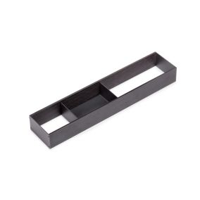 Emuca Orderbox Rangement de tiroirs, 100x470mm, Acier et Bois, Gris antracite