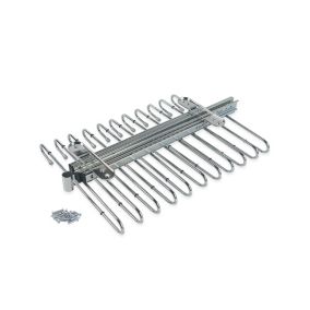 Emuca Porte-pantalons extractible, 11 tiges, guides d'extraction totale, Acier, Chromé