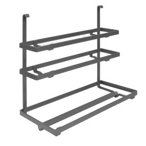 Emuca Porte-rouleau de cuisine Titane, Acier, Gris anthracite