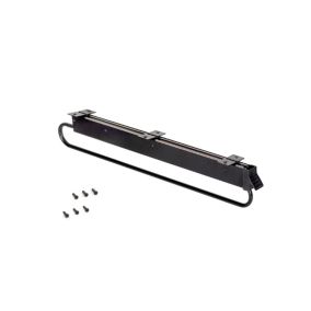 Emuca Porte-vêtements extractible pour armoire grande profondeur Self, 800, Peint en noir, Acier et Plastique.
