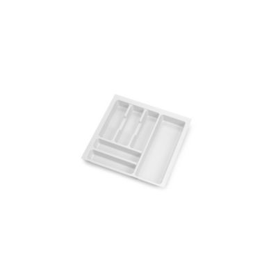 Emuca range-couverts Optima Vertex/Concept, profondeur 500mm, plateau 16mm, module 500mm, Plastique, Blanc