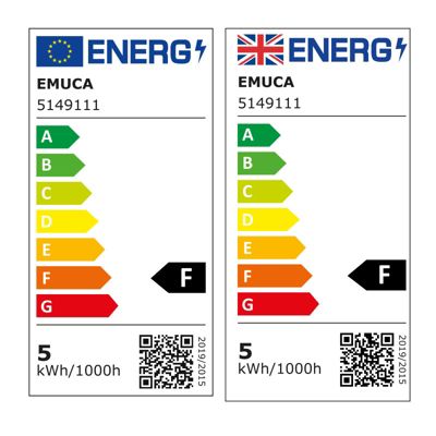Emuca Spot LED pour miroir de salle de bain Virgo (AC 230V 50Hz), 6 W, Chromé, Plastique