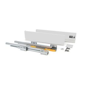 Emuca Tiroir extérieur Concept 30kg hauteur 138mm, profondeur 500mm, Acier, Peint en blanc