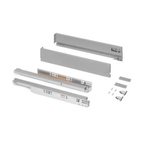 Emuca Tiroir extérieur Vertex 40kg hauteur 93mm, profondeur 500mm, Acier, Gris peint