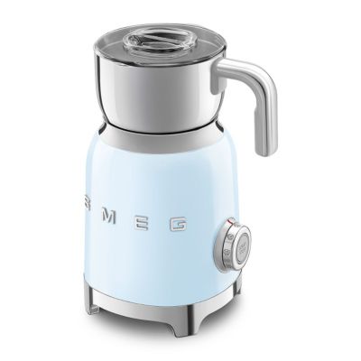 Emulsionneur de lait 500w 0.6l bleu azur Smeg MFF11PBEU années 50