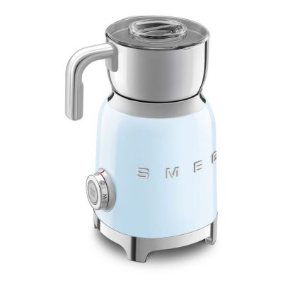 Emulsionneur de lait 500w 0.6l bleu azur Smeg MFF11PBEU années 50