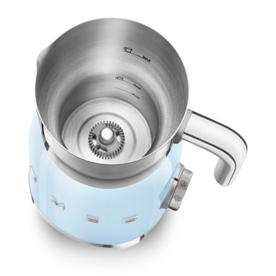 Emulsionneur de lait 500w 0.6l bleu azur Smeg MFF11PBEU années 50