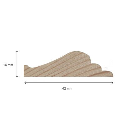 Encadrement Mouluré - NORDLINGER PRO - 20 x 60 cm - 42 x 14 mm - 100%