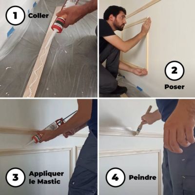 Encadrement Mouluré - NORDLINGER PRO - 20 x 60 cm - 42 x 14 mm - 100%
