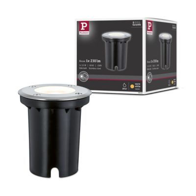 Encastré de sol LED IP67 rond 108 mm 3000K 3,5W 230lm 230V Acier inoxydable Métal