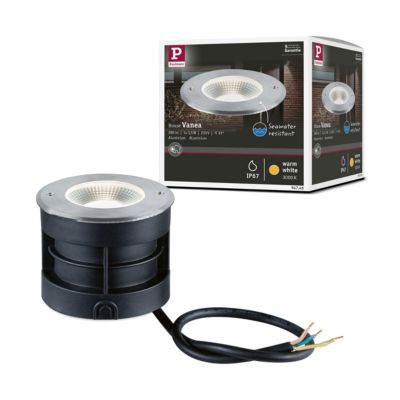 Encastré de sol LED Vanea résistant à l'eau de mer IP67 rond 100mm 3000K 3,5W 160lm 230V 93 Alu Aluminium