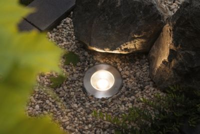 Encastré de sol LED Vanea résistant à l'eau de mer IP67 rond 100mm 3000K 3,5W 160lm 230V 93 Alu Aluminium