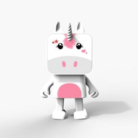 Enceinte Bluetooth Dancing Licorne - MOBILITY ON BOARD - Enceinte Bluetooth Licorne Blanc