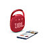 Enceinte connectée Bluetooth JBL Clip 4 Rouge
