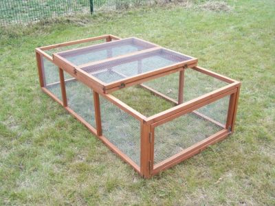 Enclos grillagé pour lapins et rongeurs - 1,62m²