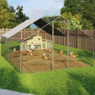Enclos poulailler 12 m² parc grillagé 4x3 M acier galvanisé