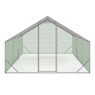 Enclos poulailler 18 m² parc grillagé 6x3 M acier galvanisé