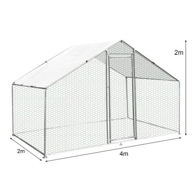 Enclos Poulailler 4m x 2m x 2m